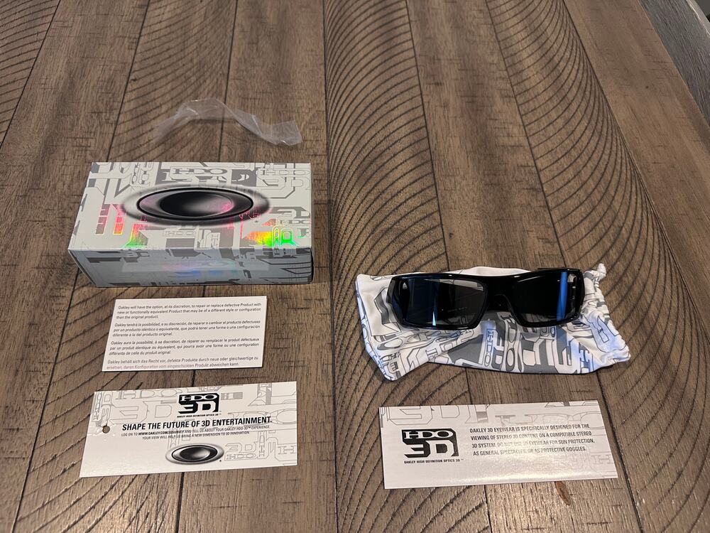 Oakley Gascan 3D Polished Black Limited Edition Eyewear New In Box Collectible